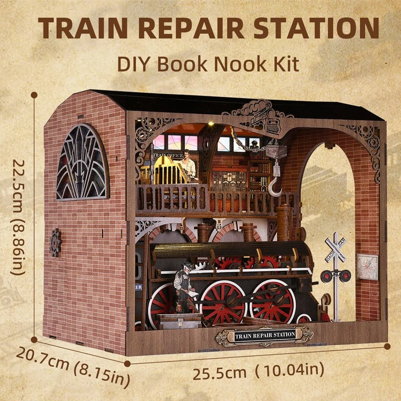 BookNook Estación de Reparación de Tren - Separador de libros (CH06)