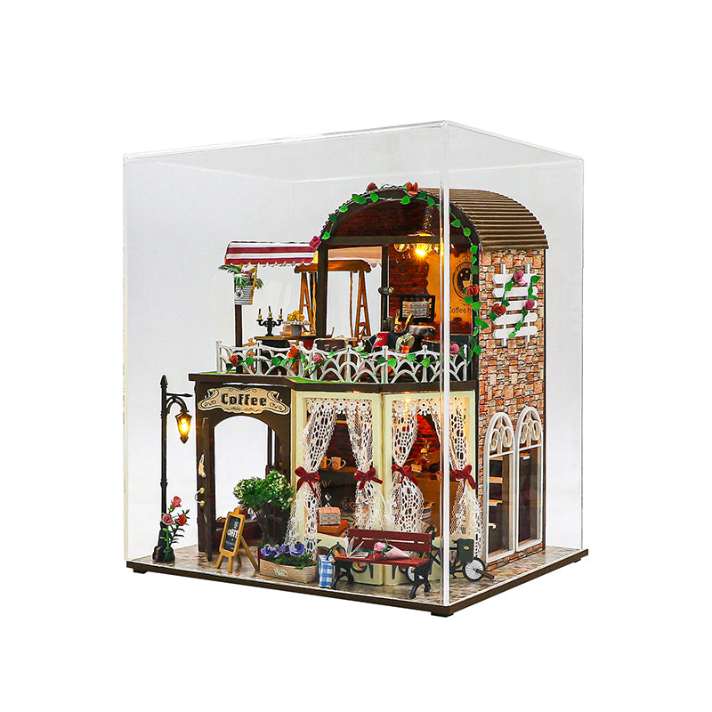 Cafetería de Raya's Time - Miniatura DIY de Dos Pisos (M2522)