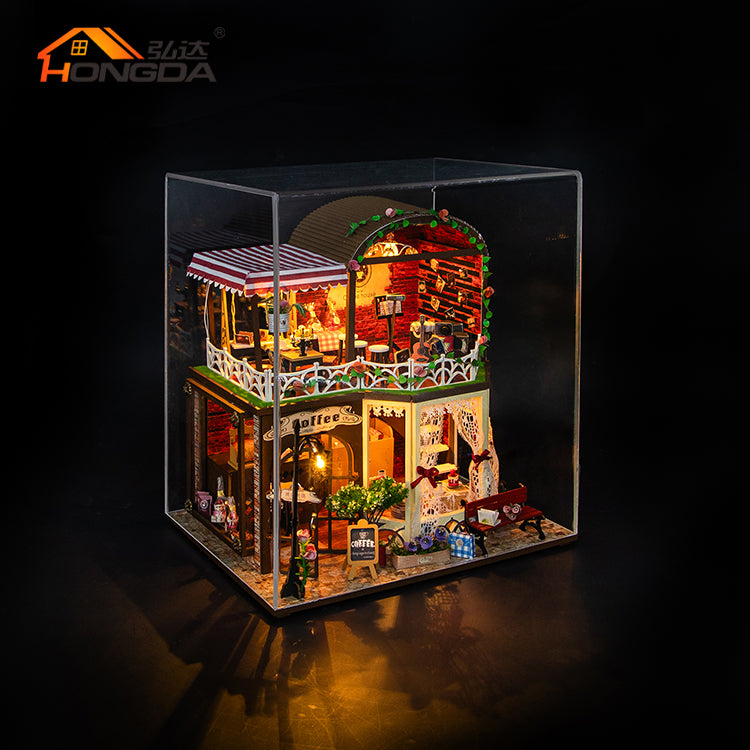 Cafetería de Raya's Time - Miniatura DIY de Dos Pisos (M2522)