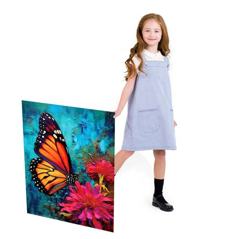 PUZZLE DE TERCIOPELO JACKO TOYS: Mariposa en Flor (1000 Piezas)