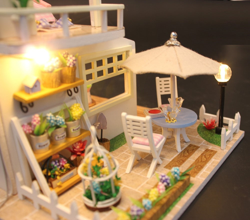 Pink Loft  Casa de Muñecas Miniatura DIY mini house -M033