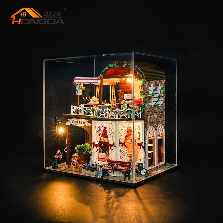 Cafetería de Raya's Time - Miniatura DIY de Dos Pisos (M2522)