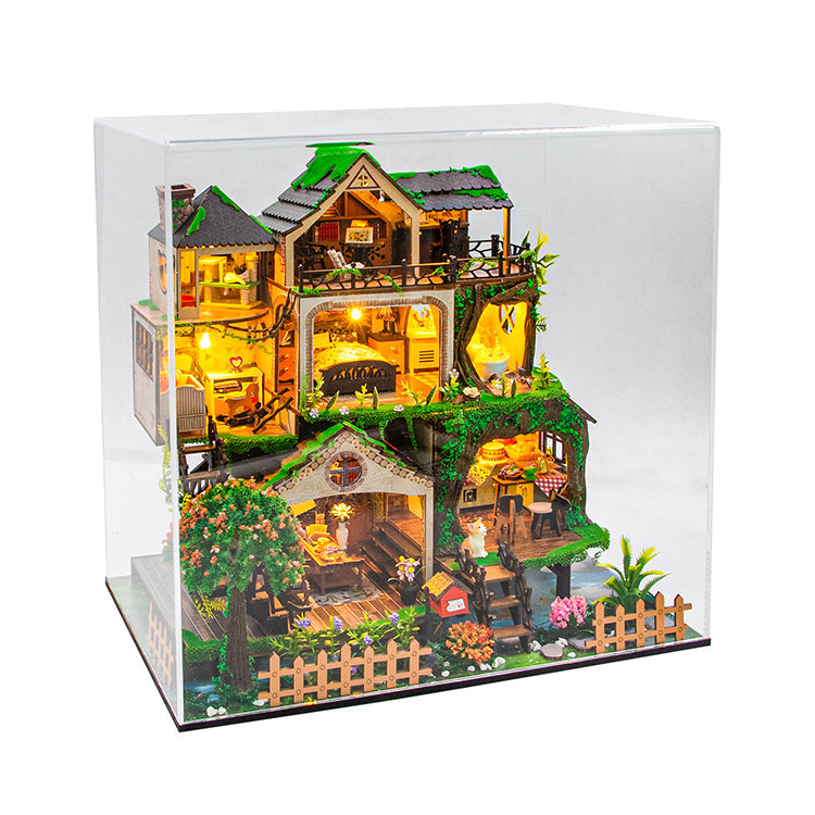 Casa de Muñecas Bosque de Cuento de Hadas - Fairy Tale Forest Diorama XL con Luz (Hongda L2501)