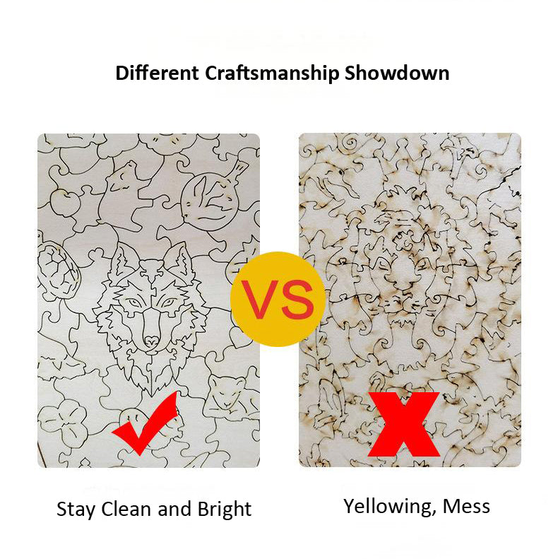 Puzzle 3D de Madera Artístico "Gato Calidoscópico" - Rompecabezas Decorativo para Adultos (Hamaileon CSHCPT)