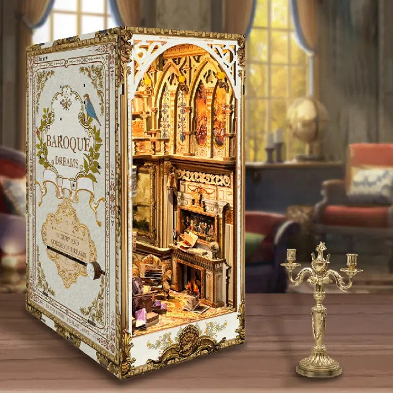 Book Nook Sueños Barrocos - Elegante Diorama 3D DIY con Luz LED (Hamaileon SQ21)