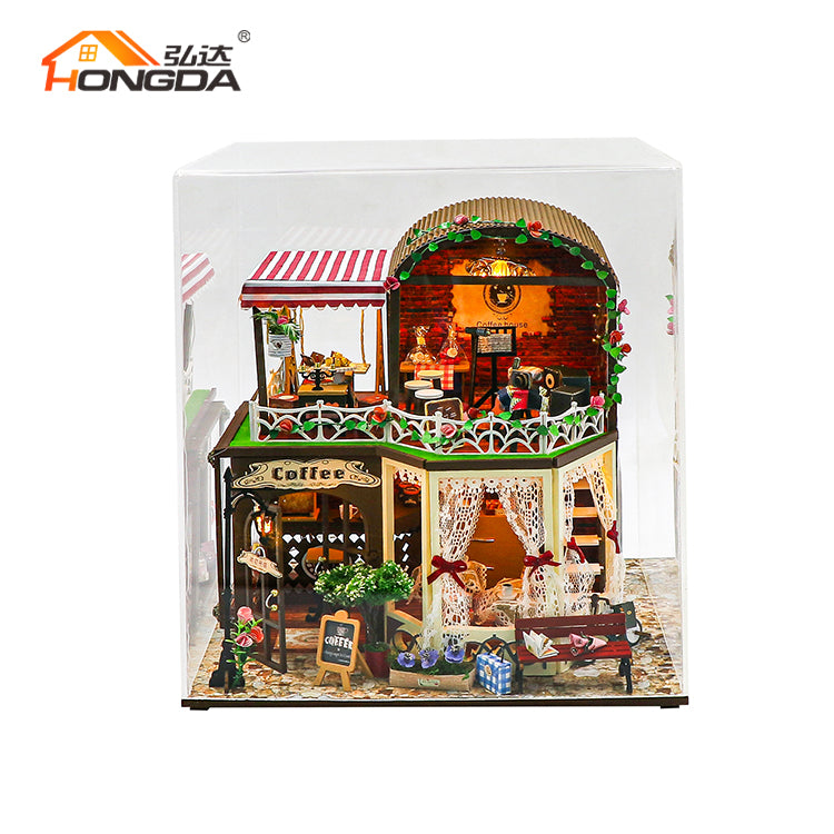 Cafetería de Raya's Time - Miniatura DIY de Dos Pisos (M2522)