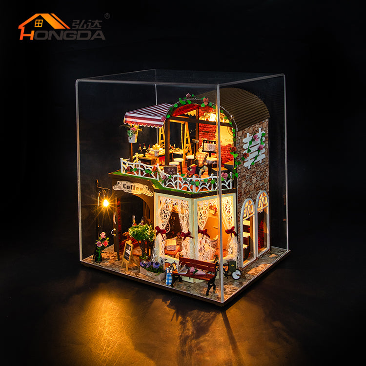 Cafetería de Raya's Time - Miniatura DIY de Dos Pisos (M2522)