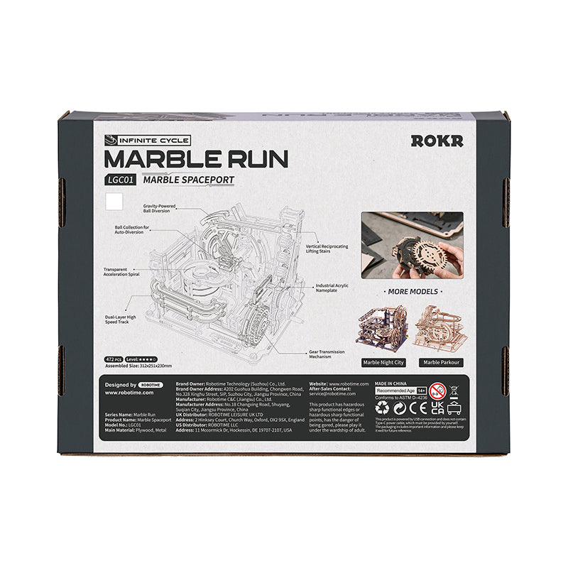 Pista de Bolitas Motor USB- Marble Spaceport Robotime