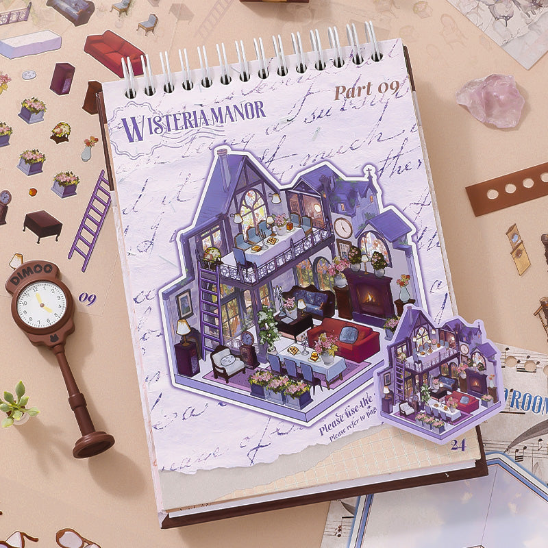 Libreta De Stickers Coreanos 15 Mini Escenas 3d Simno 2.0