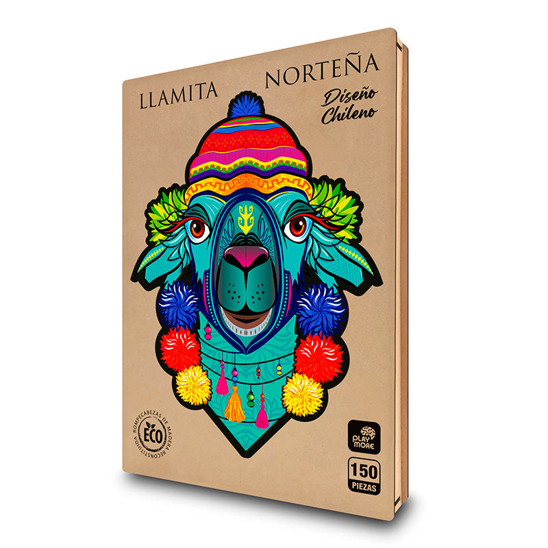 Rompecabeza de Madera Llama Norteña Diseño Chileno