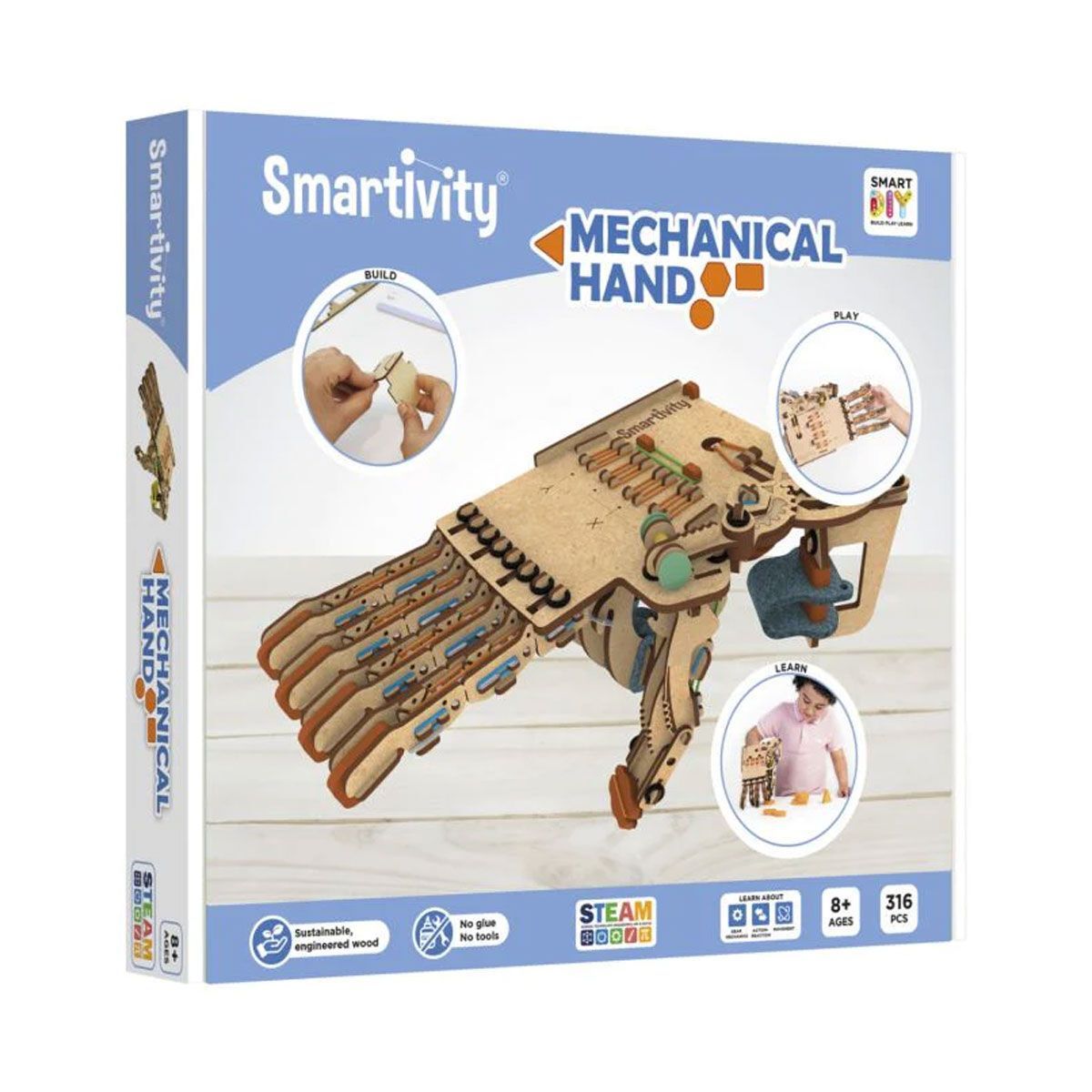 SMARTIVITY - Mano robotica de madera