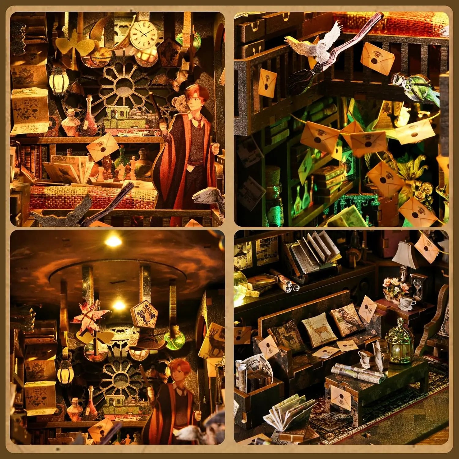 Separador de Libros - La Casa de la Magia - tematica de Harry Potter