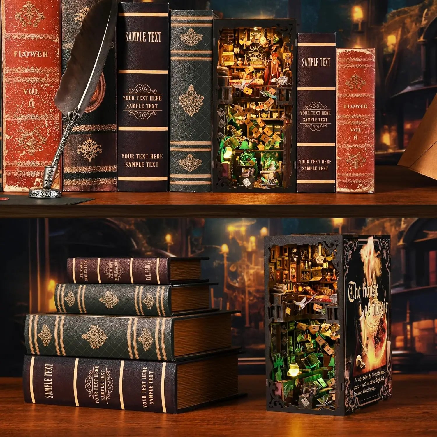 Separador de Libros - La Casa de la Magia - tematica de Harry Potter