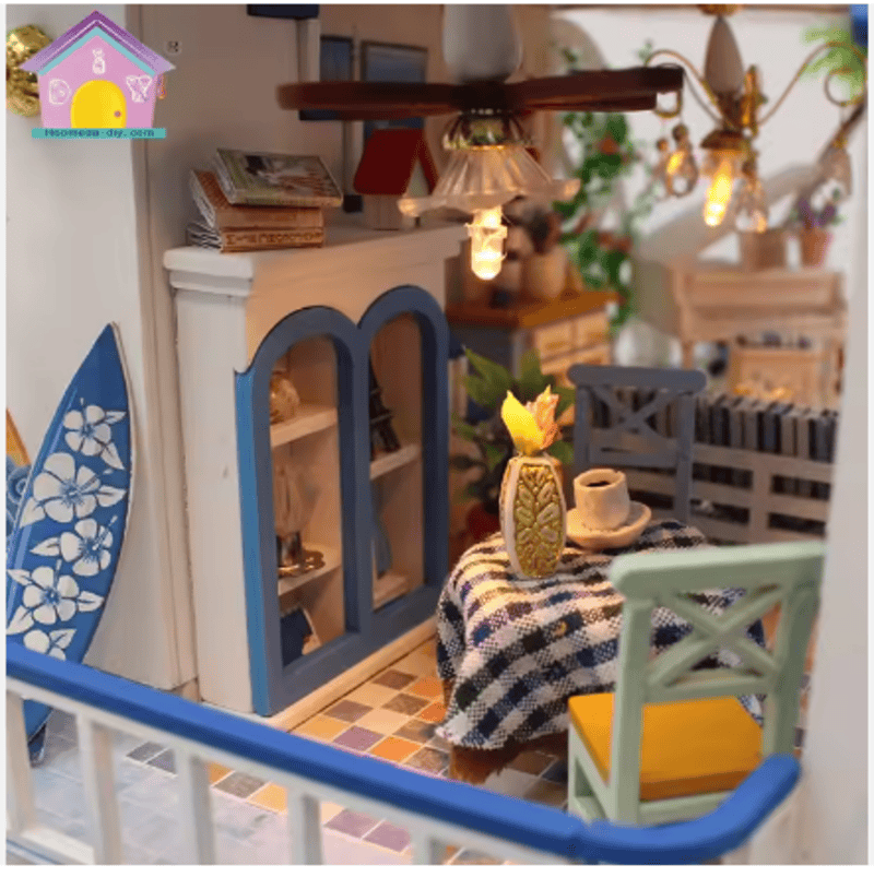 Casa Miniatura DIY “La Leyenda del Mar Azul” – Diorama de Fantasía Marina con Luces LED - 13844