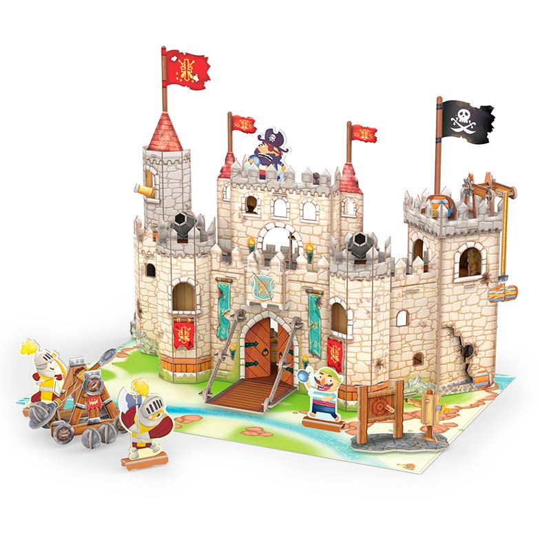 Fuerte Castillo Pirata armable Rompecabezas 3D Cubicfun
