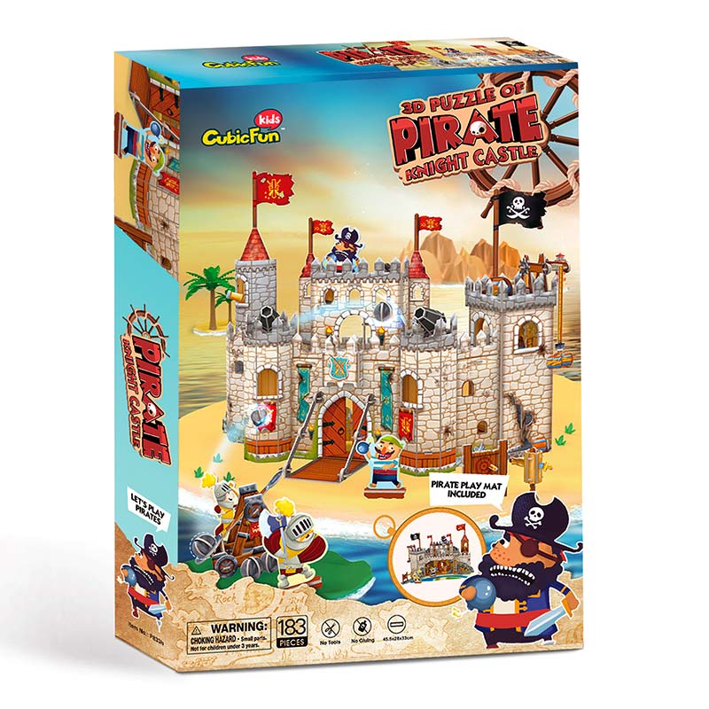 Fuerte Castillo Pirata armable Rompecabezas 3D Cubicfun