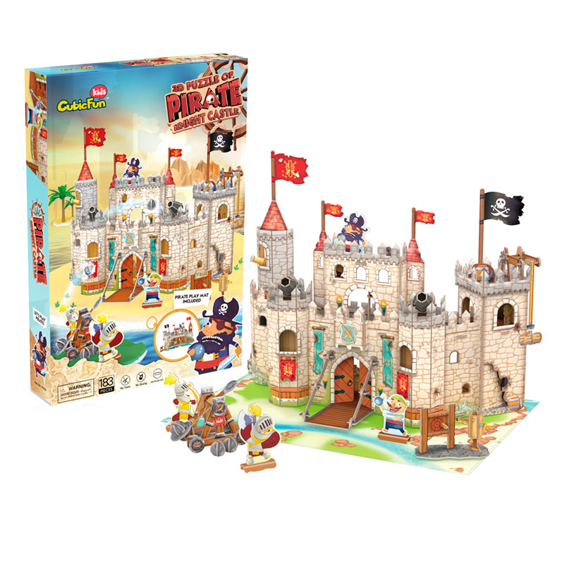 Fuerte Castillo Pirata armable Rompecabezas 3D Cubicfun