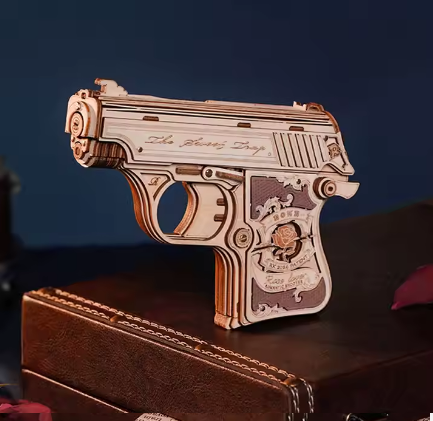 Pistolas de Juguete Rompecabezas de Madera 3D