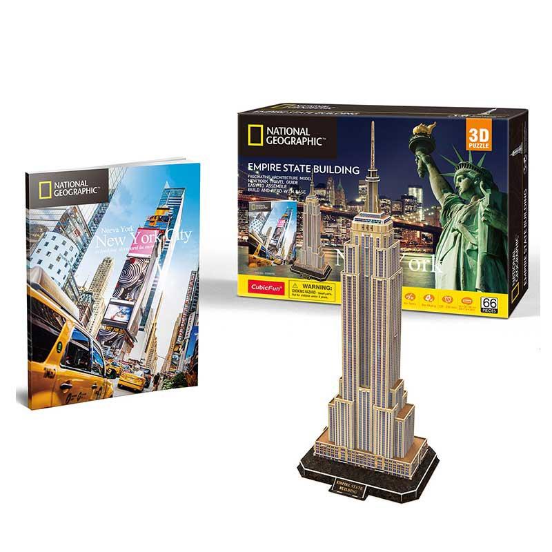 Natgeo Empire State New York Edificio Rompecabezas 3D Cubicfun