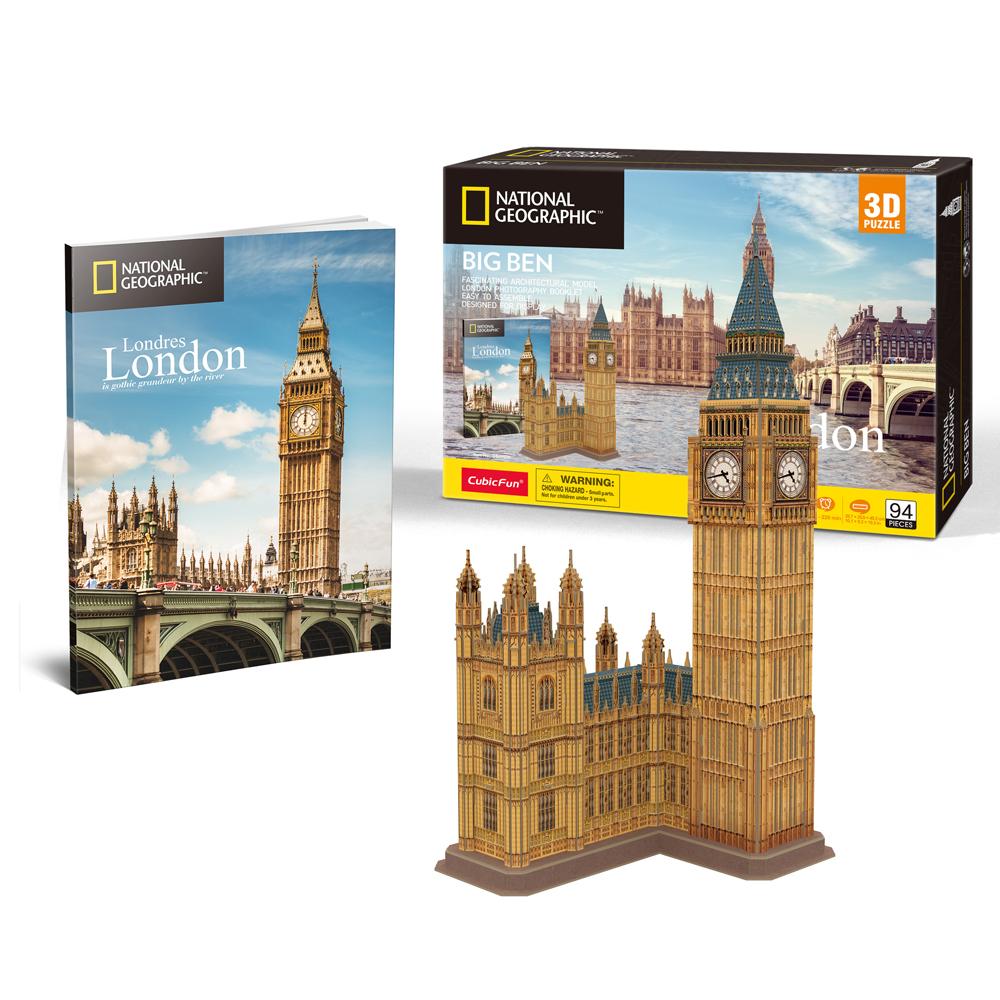 Natgeo Big Ben Clock Tower London Rompecabezas 3D Cubicfun