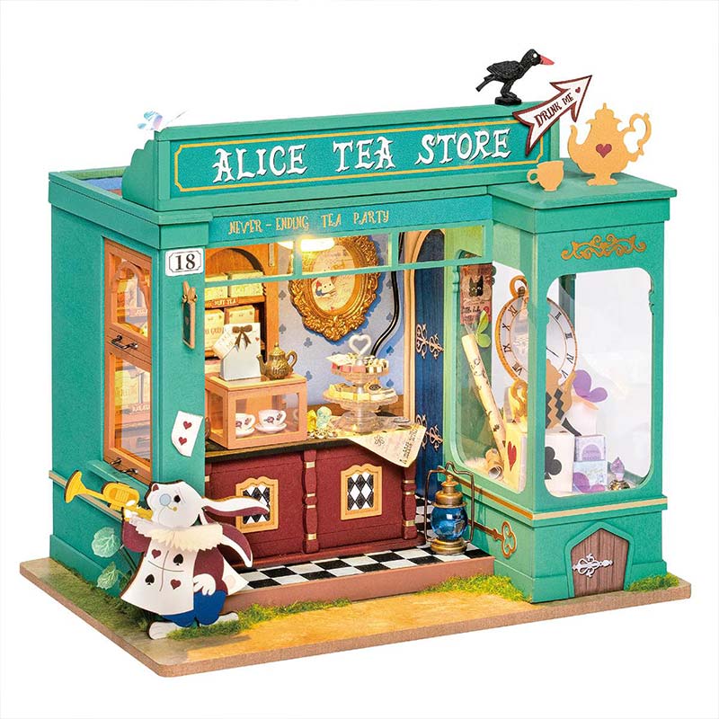Casita Miniatura Alice's Tea Store Tienda de Te Alicia