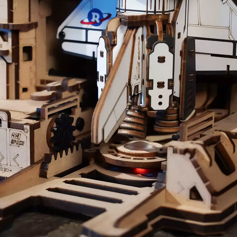 Puzzle 3D Transbordador Espacial Space Shuttle - Modelo Mecánico (Rokr)