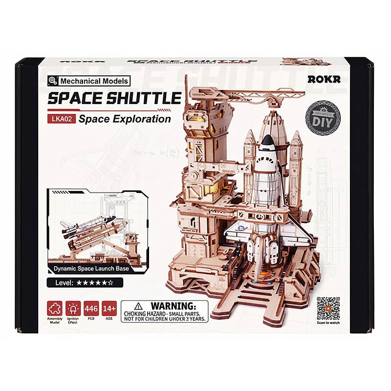 Puzzle 3D Transbordador Espacial Space Shuttle - Modelo Mecánico (Rokr)