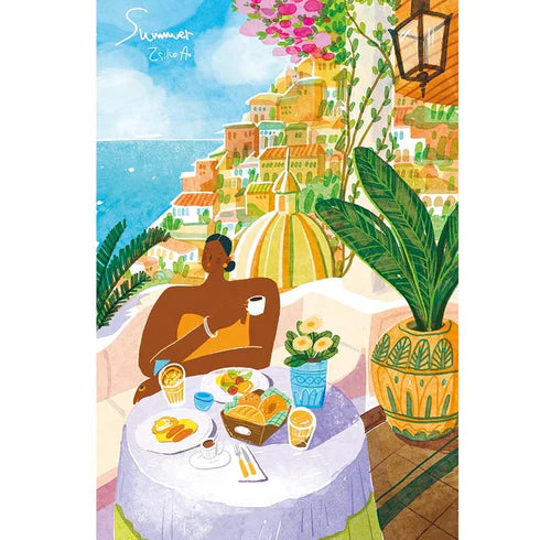 Rompecabezas 1000 Piezas "Amalfi Holiday" - Paisaje de Italia (Rolife)