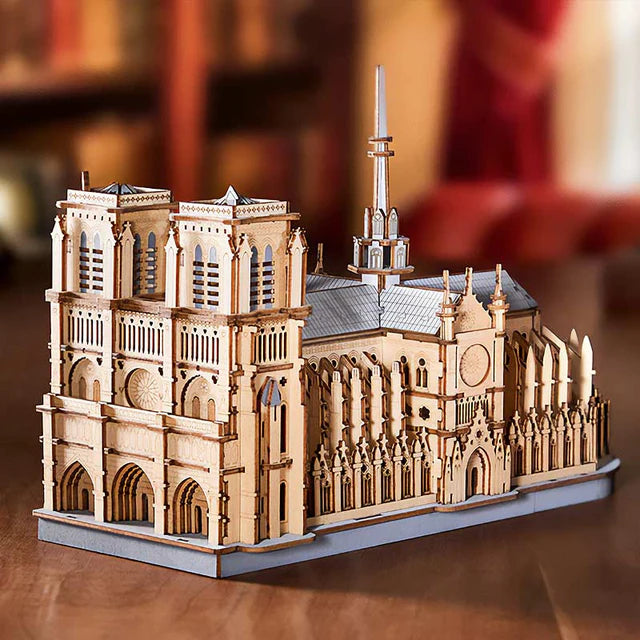 ROWOOD Notre Dame de París - Puzle 3D de Madera Gótico