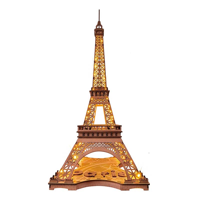 Torre Eiffel de Madera LED