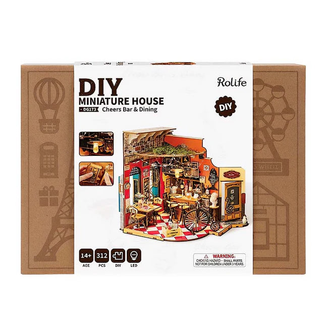 Miniatura Bar & Bistró Europeo - Cheers Bar & Dining DIY (Rolife DG173)