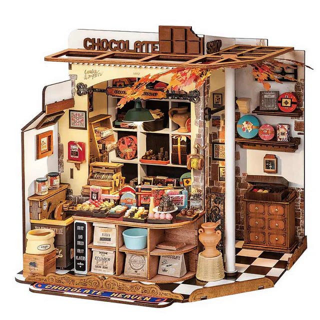 Miniatura Chocolatería Vintage - Henry's Chocolate Shop DIY (Rolife)