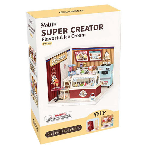 Miniatura DIY "Flavorful Ice Cream Shop" - Maqueta para Armar (Rolife)