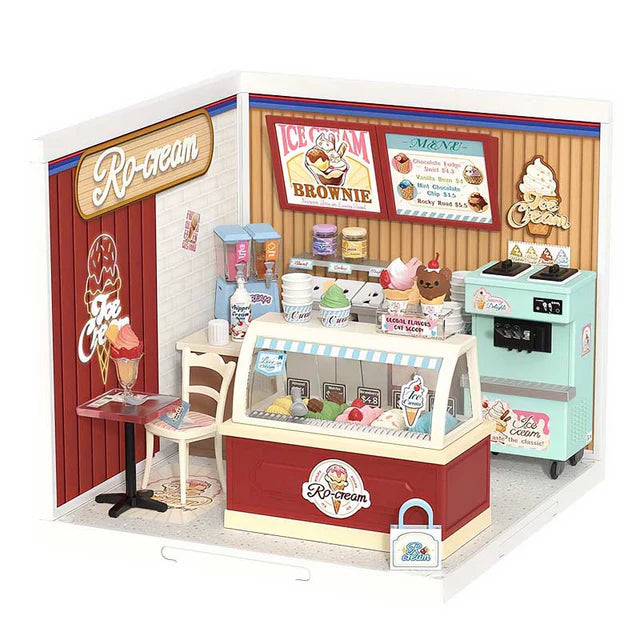 Miniatura Heladería Vintage - Flavorful Ice Cream Shop DIY (Rolife)