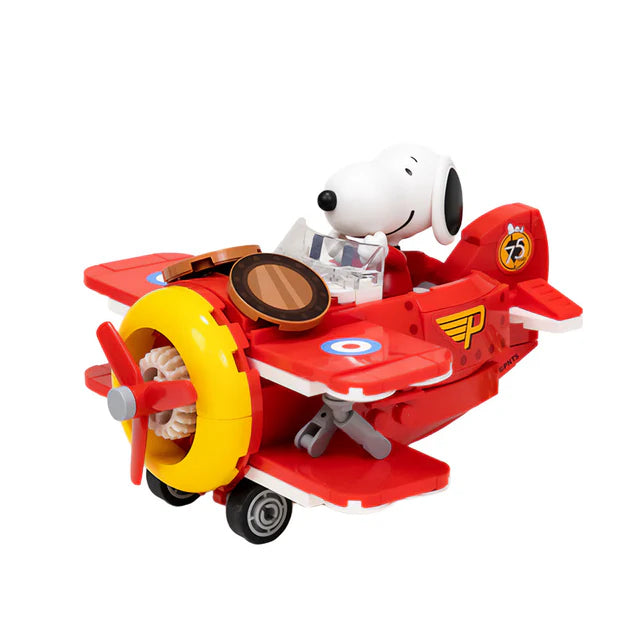 Set de Bloques Snoopy Avión Biplano (86905) - Modelo PEANUTS™ 75° Aniversario (Pantasy)