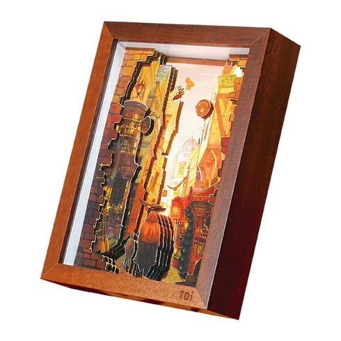 Puzzle 3D en Capas Harry Potter "Callejón Diagon" con Marco (TOI)
