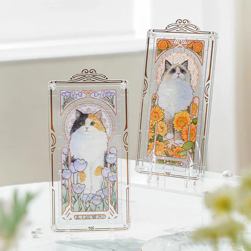 Rompecabezas Caja Sorpresa TOI: Musha Cat - Elegancia Felina en Miniatura (55 Piezas)