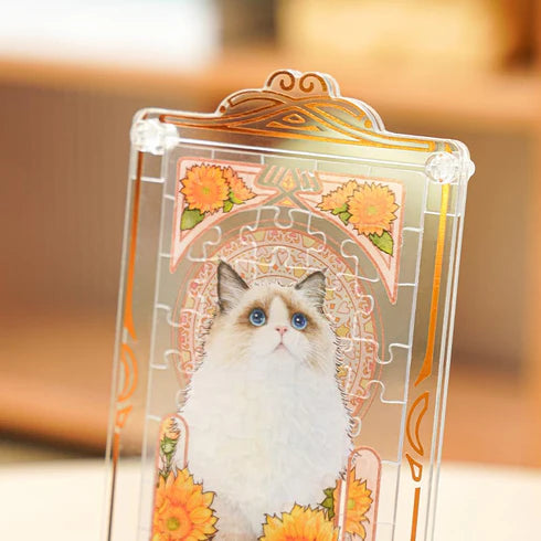 Rompecabezas Caja Sorpresa TOI: Musha Cat - Elegancia Felina en Miniatura (55 Piezas)