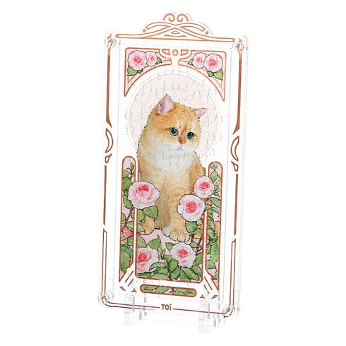 Rompecabezas Caja Sorpresa TOI: Musha Cat - Elegancia Felina en Miniatura (55 Piezas)