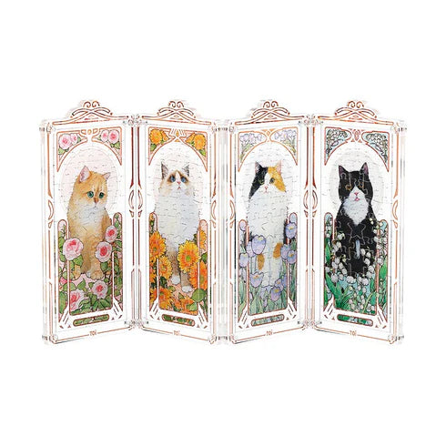 Rompecabezas Caja Sorpresa TOI: Musha Cat - Elegancia Felina en Miniatura (55 Piezas)