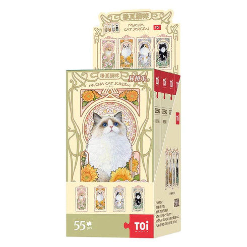Rompecabezas Caja Sorpresa TOI: Musha Cat - Elegancia Felina en Miniatura (55 Piezas)