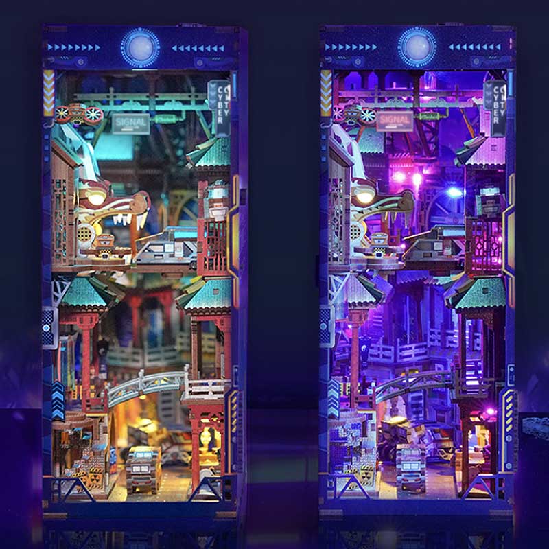 Booknook 3D "Cyber City" - Callejón Cyberpunk para Armar (Tonecheer)