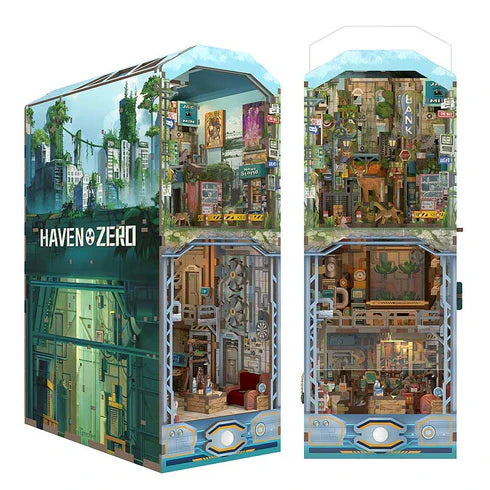 Booknook 3D "Haven Zero" - Refugio Post-apocalíptico con Luz y Sensor (Tonecheer)