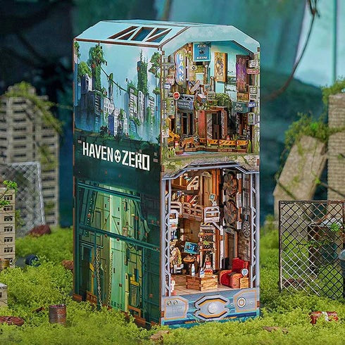 Booknook 3D "Haven Zero" - Refugio Post-apocalíptico con Luz y Sensor (Tonecheer)