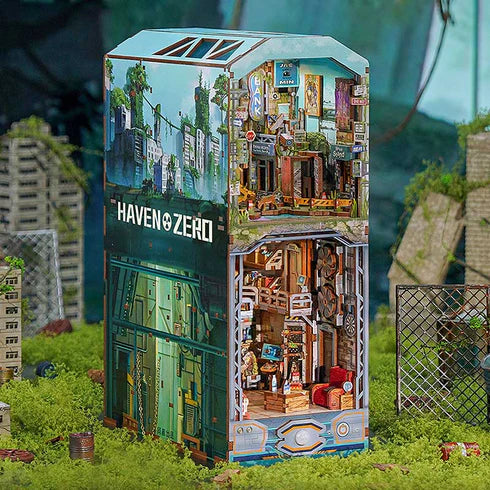 Booknook 3D "Haven Zero" - Refugio Post-apocalíptico con Luz y Sensor (Tonecheer)