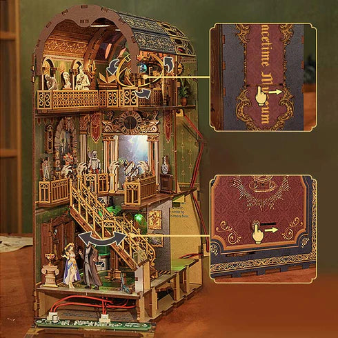 Booknook 3D "Spacetime Museum" - Maqueta Interactiva con Luz y Sensor (Tonecheer)