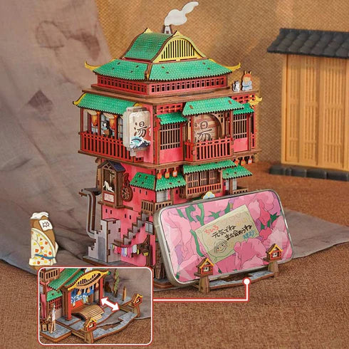 Organizador de Escritorio "Onsen Ghibli" - Maqueta Interactiva (Tonecheer)