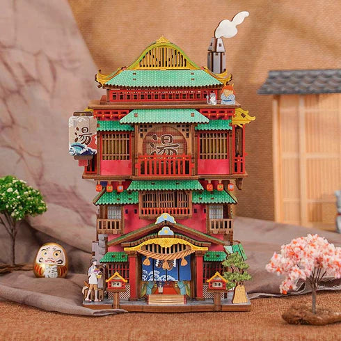 Organizador de Escritorio "Onsen Ghibli" - Maqueta Interactiva (Tonecheer)