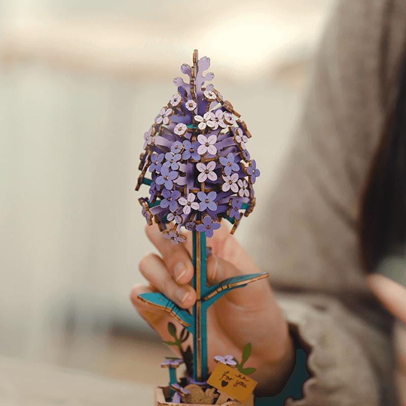Flor de Lilas de madera