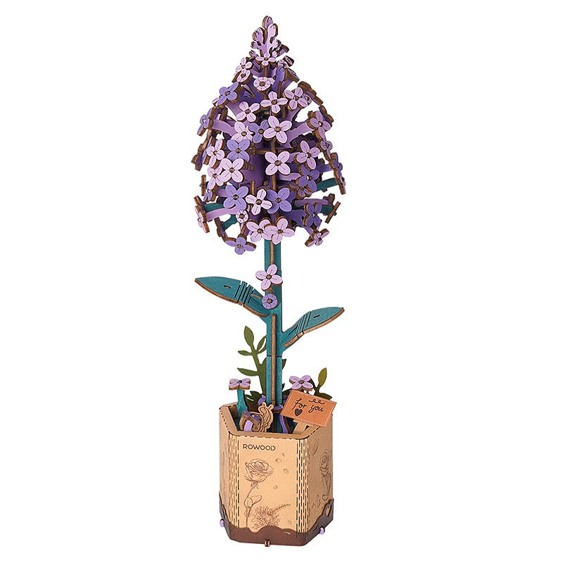 Flor de Lilas de madera